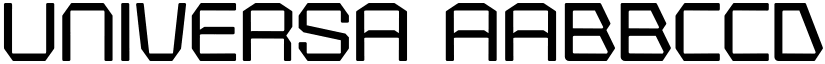 Universa font