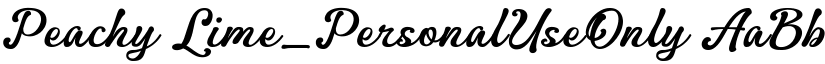 Peachy Lime_PersonalUseOnly font download