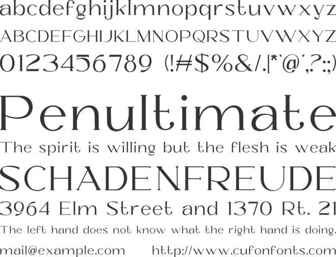 Rajilo font preview