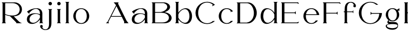 Rajilo font