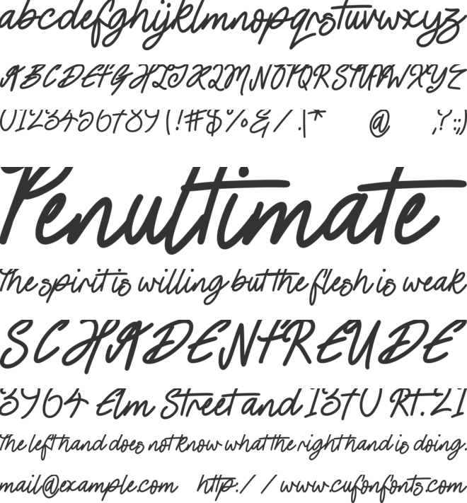 Monopoly Bank font preview