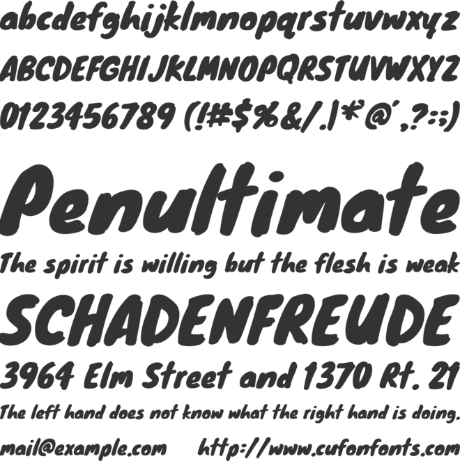 Knewave font preview