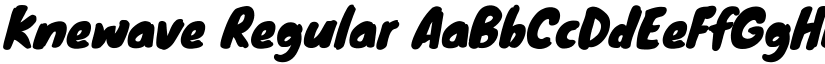 Knewave Regular font