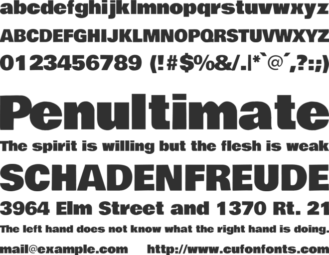 Bowlby One font preview