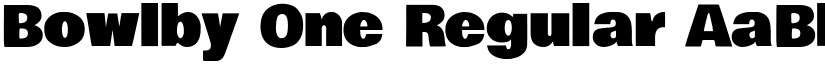 Bowlby One Regular font