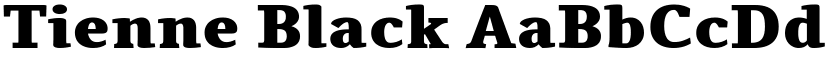Tienne Black font
