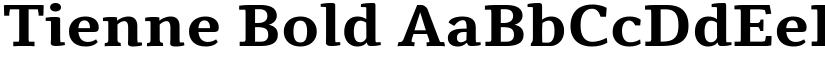 Tienne Bold font