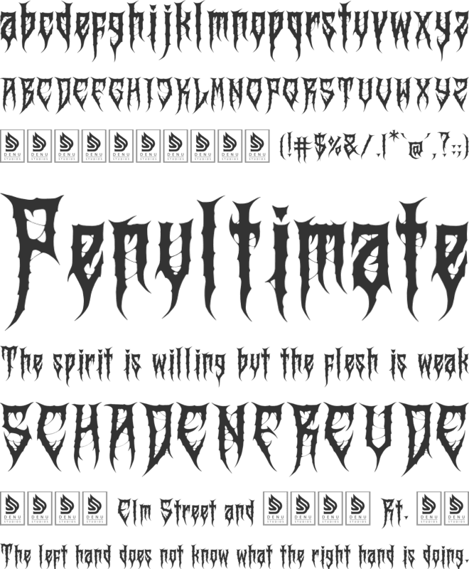 Critica font preview