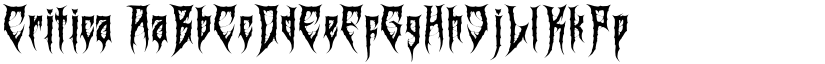 Critica font