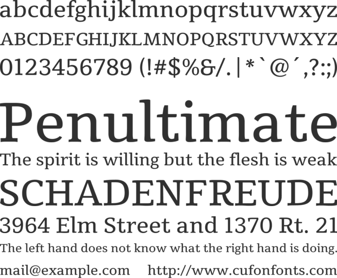 Tienne font preview