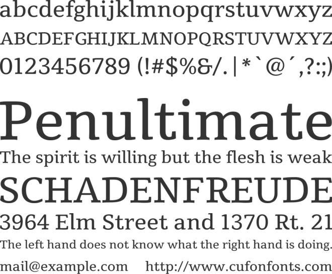 Tienne font preview