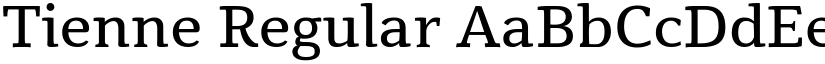 Tienne Regular font