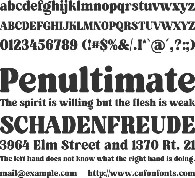 Aloha Nineties font preview