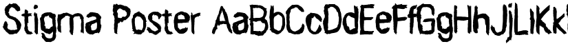 Stigma Poster font