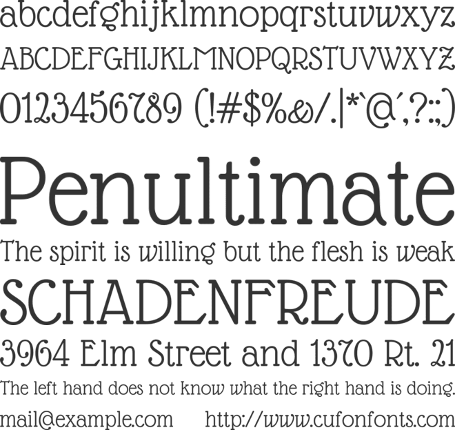 Glass Antiqua font preview