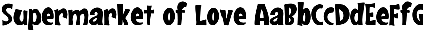 Supermarket of Love font