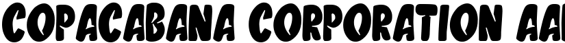 Copacabana Corporation font