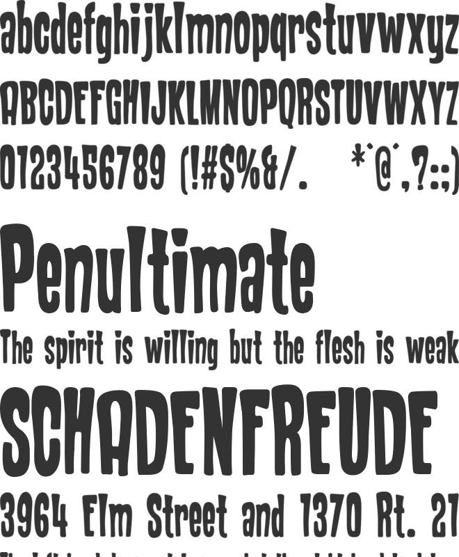 The Island Resort font preview