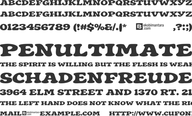 Hoblegum font preview