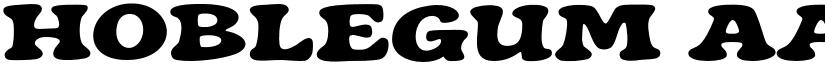 Hoblegum font