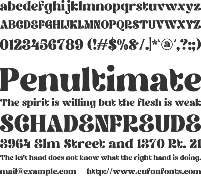 Miskan font preview