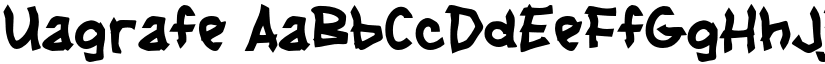 Uagrafe font