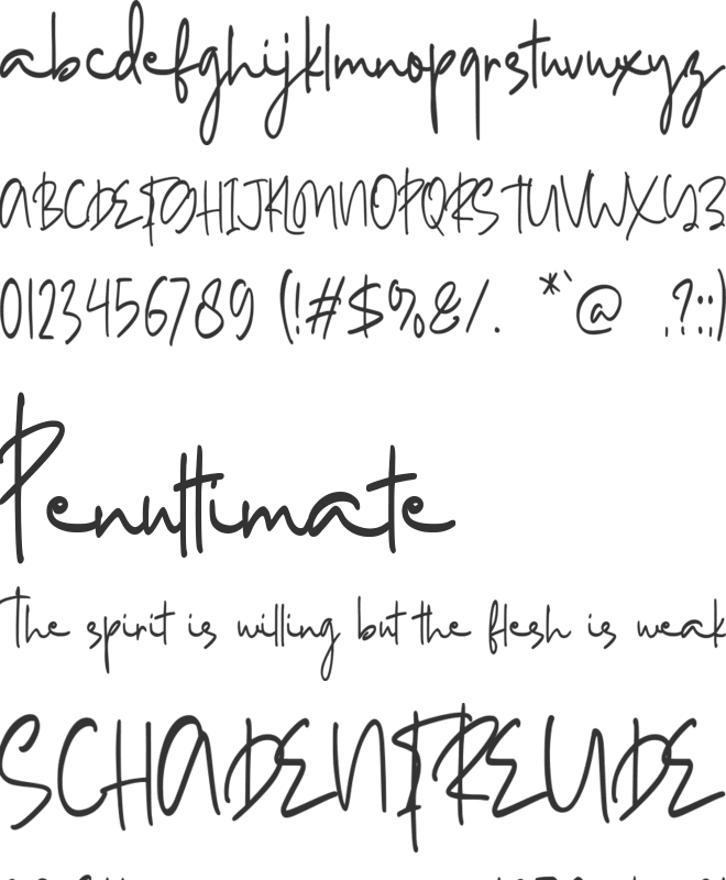 Clubstone font preview