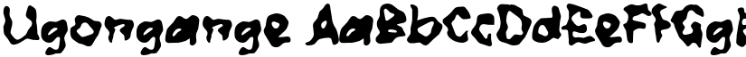 Ugongange font