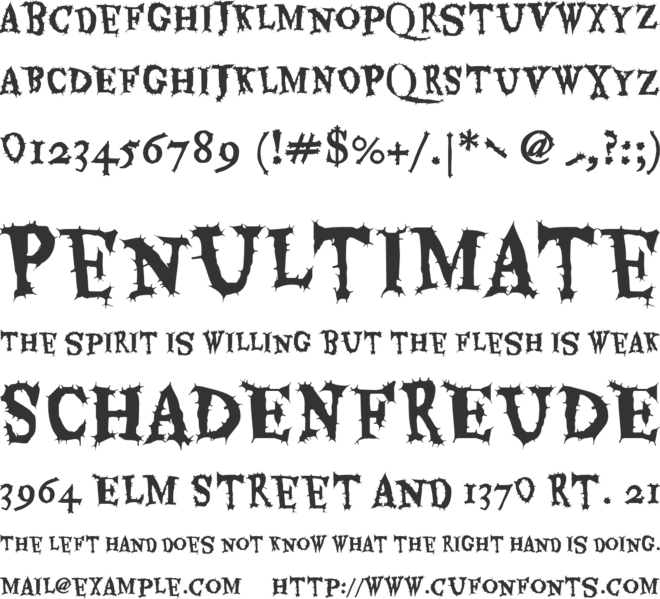 Eater Caps font preview