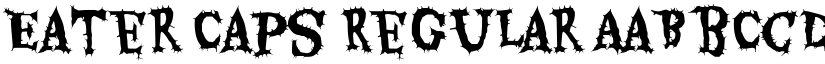 Eater Caps Regular font