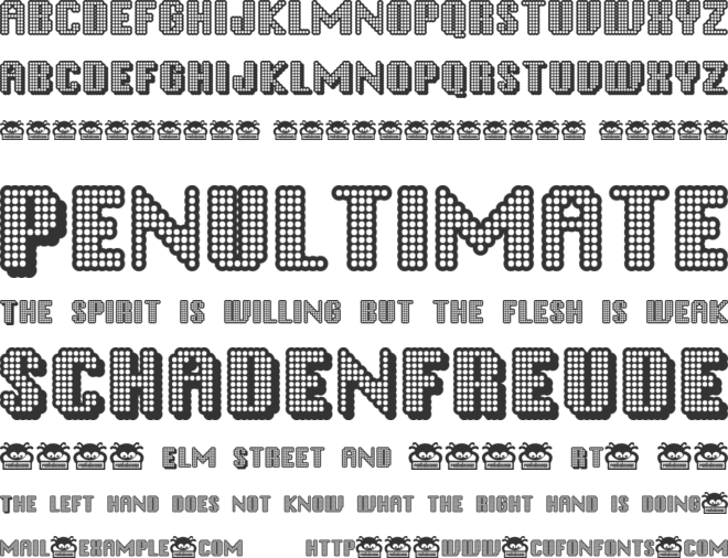 Disco Inferno font preview