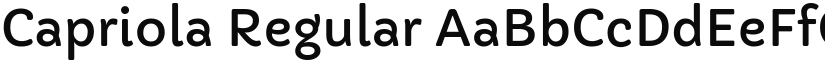 Capriola font download