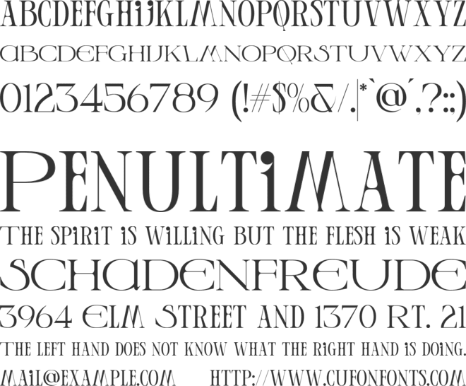 Steala font preview