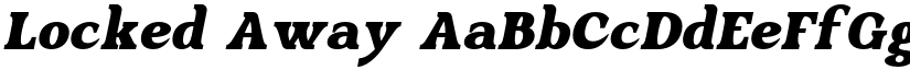 Locked Away font