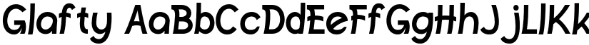 Glafty font