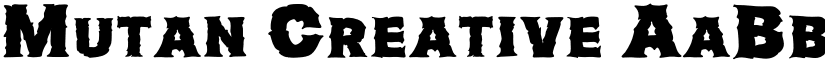 Mutan Creative font