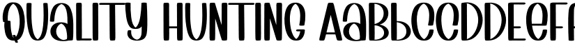 Quality Hunting font
