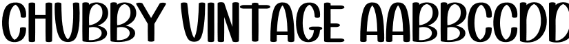 Chubby Vintage font