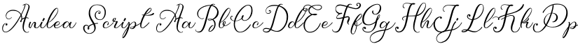 Anilea Script font