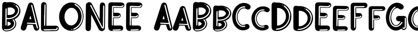 BALONEE font
