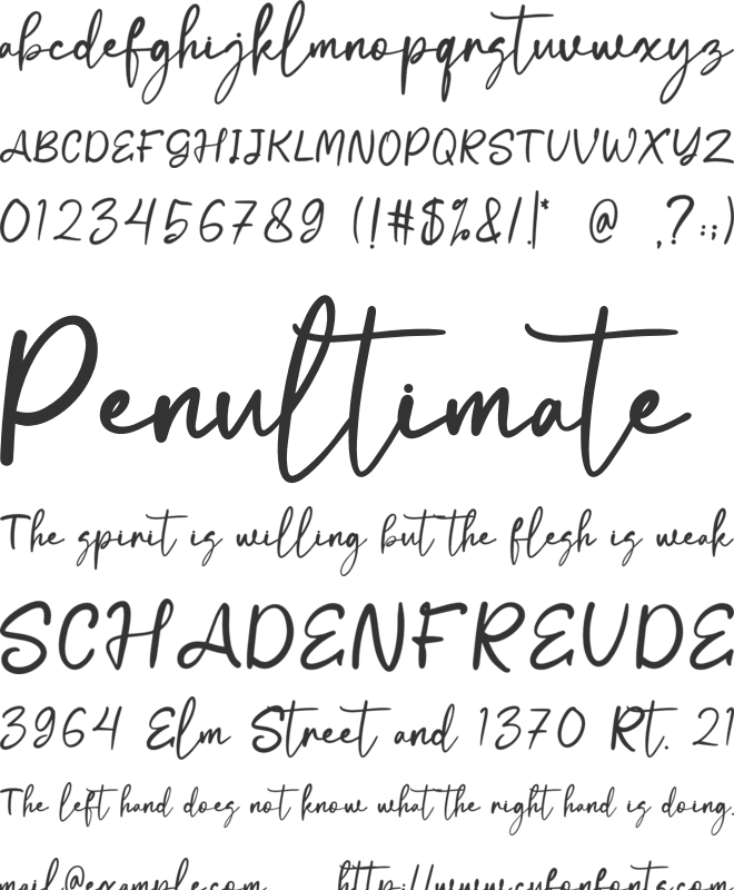 Antellove font preview