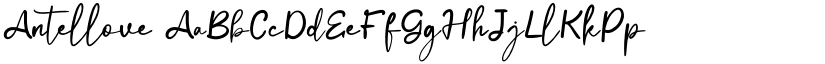 Antellove font