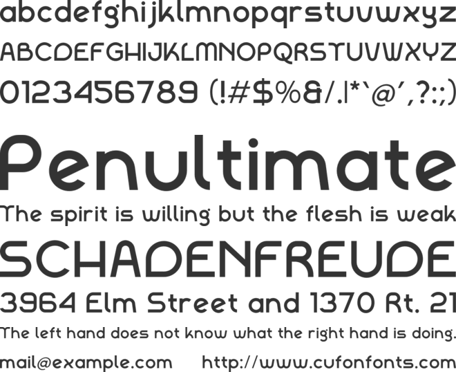 Alagen font preview