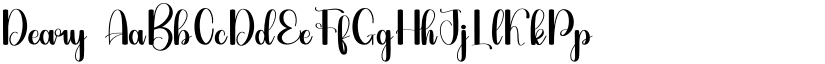 Deary font