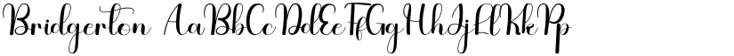Bridgerton font