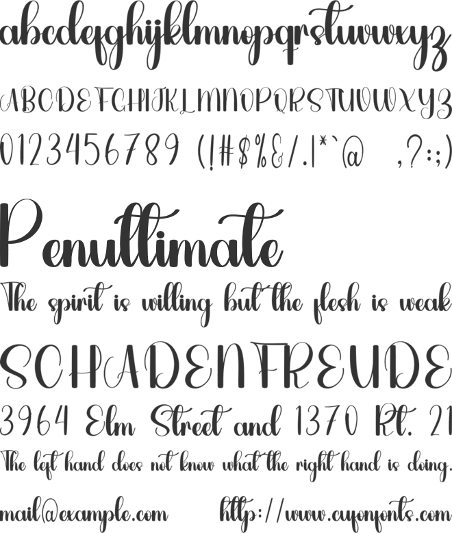 Babyday font preview