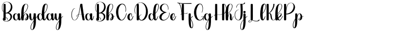 Babyday font