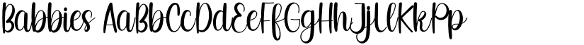 Babbies font