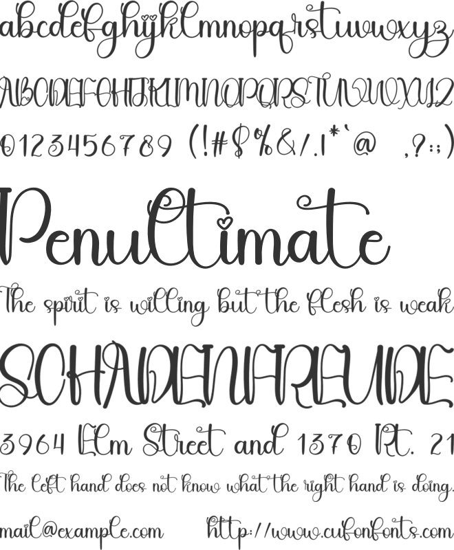 Sweet Pineapple font preview