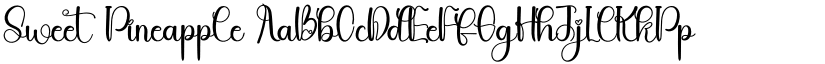 Sweet Pineapple font